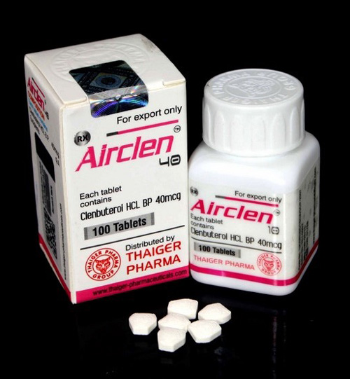Clenbuterol | Airclen 40mcg x 100 tabs | Thaiger Pharma Clenbuterol | Airclen 40mcg x 100 tabs | Thaiger Pharma